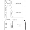Floor plan: Renovated 2 Bedroom