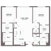 Floor plan: 2 Bed/2 Bath - B6 Bldg C