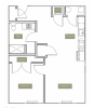 Floor plan: One Bedroom