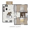 Floor plan: 2 Bedroom B