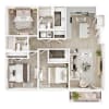 Floor plan: 3 BR - Aspen Summit