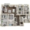Floor plan: 3 bedroom 2.5 bath