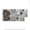 Floor plan: 3 Bedroom Townhome
