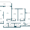 Floor plan: Three Bedroom