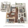 Floor plan: Two Bedroom - B5