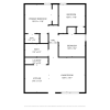 Floor plan: Three Bedroom 50
