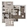 Floor plan: Two Bedroom B3