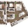 Floor plan: Two-Bedroom Apartment (B4)