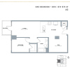 Floor plan: One Bedroom + Den A2