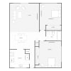 Floor plan: 2x1