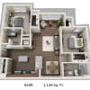 Floor plan: B1SR