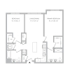 Floor plan: B04 - 2BR 2BA (1051 SF)