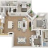 Floor plan: B20f - Oak