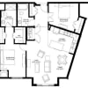 Floor plan: Two Bedroom O