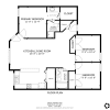 Floor plan: 3 Bedroom 2 Bath
