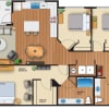 Floor plan: 3x2 Flat