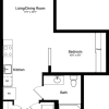Floor plan: Junior 1 Bedroom