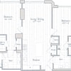 Floor plan: 2 Bed/2 Bath-E23-1