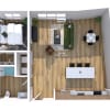 Floor plan: One Bedroom B4 Type A