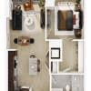 Floor plan: 1 Bed/1 Bath-A5