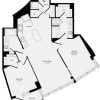 Floor plan: 2 Bedrooms Z