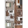 Floor plan: 2 Bedroom with Patio