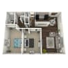 Floor plan: 2BD, 1BTH