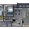 Floor plan: 2 Bedroom