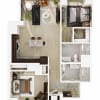 Floor plan: 2 Bed/2 Bath-B5
