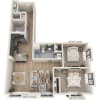 Floor plan: 2 Bed 1.5 Bath