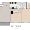 Floor plan: 2 bedroom 2 bathroom MKT