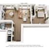 Floor plan: 1BR TYPE E