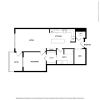 Floor plan: One Bedroom with Den
