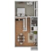 Floor plan: 1 Bedroom