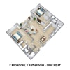 Floor plan: 2x2