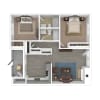 Floor plan: Two Bedroom