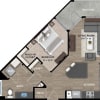 Floor plan: 1+1C - IR*