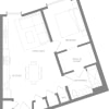Floor plan: One Bedroom P