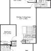 Floor plan: 2 Bedroom 2 Bath + Den - BD2 Affordable 80%