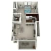 Floor plan: Woodcrest- Studio 1 Bath