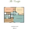 Floor plan: 2x1-898