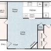 Floor plan: 2Bed/2Bath TC