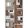 Floor plan: 2 Bedroom Extended Master