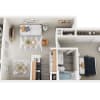 Floor plan: A3 One Bedroom
