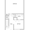 Floor plan: Plan B Townhouse - 4 bed 2.5 bath 1543