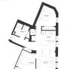 Floor plan: 2 BR C-3