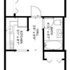 Floor plan: 1 Bed, 1 Bath