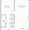 Floor plan: 1 Bed/1 Bath-C1-5