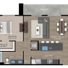 Floor plan: 1+1G