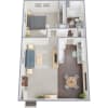 Floor plan: 1 Bed 1 Bath B